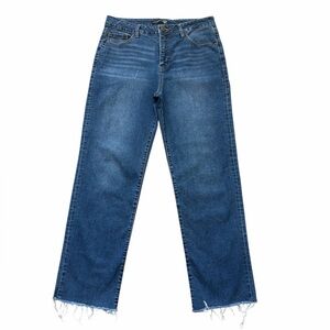 One 5 One High Rise Frayed Hem Straight Leg‎ Jeans Size 12/31